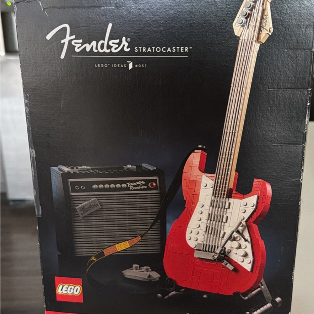 Lego Red Fender Stratocaster Set